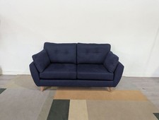 Marks and Spencer M&S Wyatt Navy Brushed Herringbone 3 Seater Sofa RRP £1399