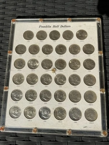 Franklin Half Dollar Complete Set Uncirculated And Proof ￼