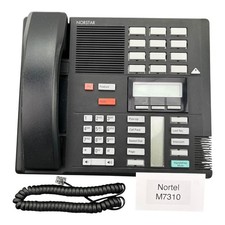 Nortel Norstar M7310 Black Corded Desk Telephone Speakerphone Handset
