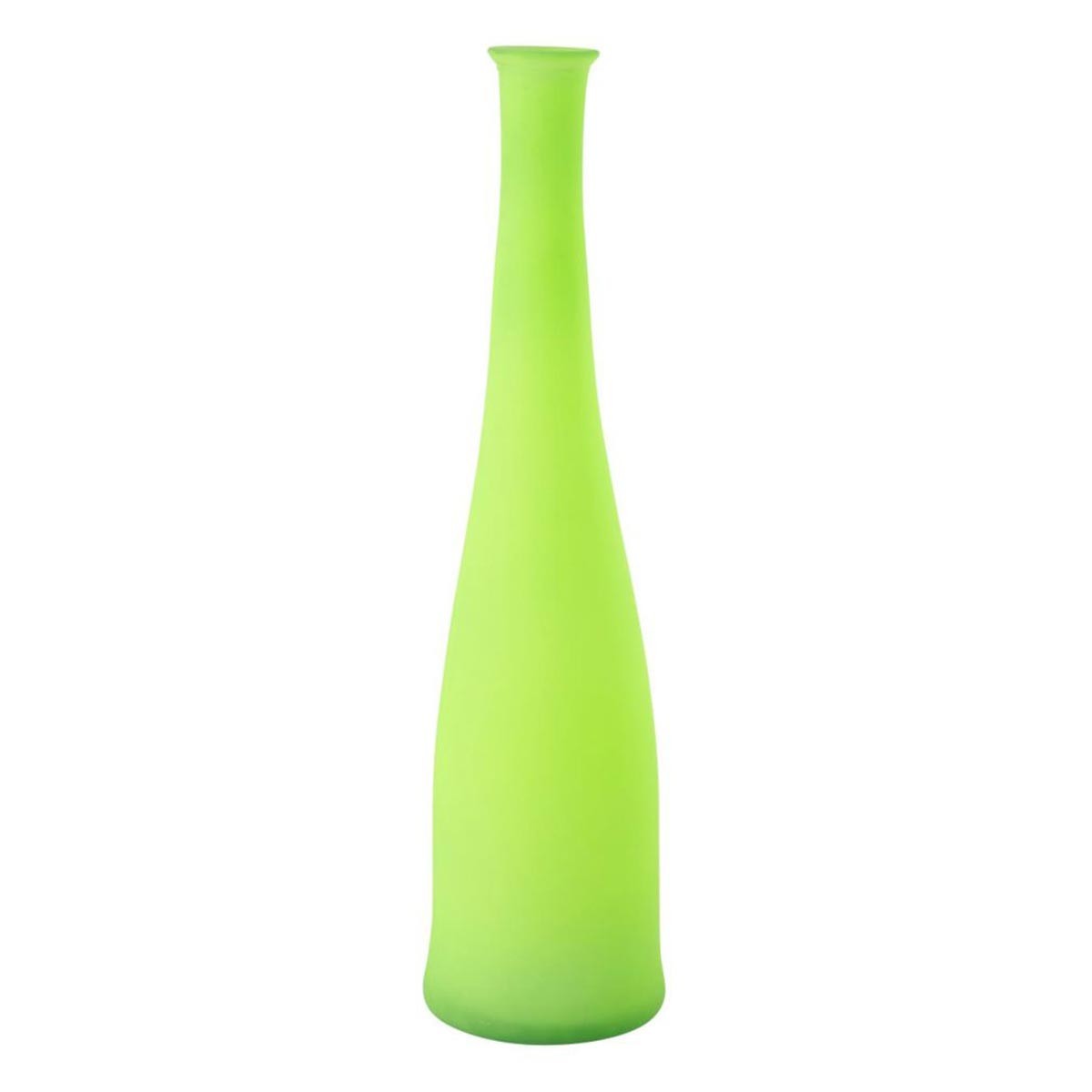 Vase bouteille d'exception 80cm en verre soufflé vert Neon haut de gamme