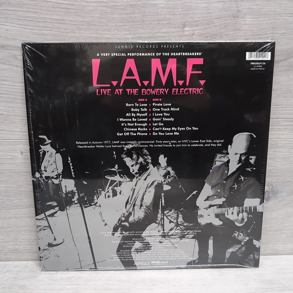 Lure, Burke, Stinson & Kramer L.A.M.F. Live at Bowery Electric 12" BLUE Vinyl LP - Image 2 of 4