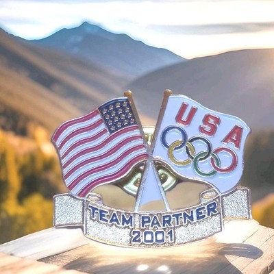 Amazing Utah Red Cross Preparation 01 Olympics Patriotic Hat Lapel  Estate B-2