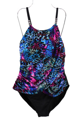 Magicsuit by Miraclesuit Swimsuit Womens 12 Lisa One Piece Social Butterfly New