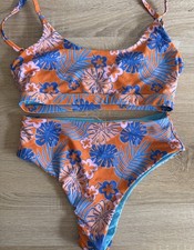 Bikini Moana bikini dos piezas estampado tropical talla L nuevo sin etiquetas