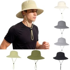 UV Protective Sun Hat- Breathable Wide Brim for Men/Women Summer Fishing Camping