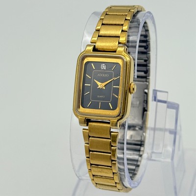 Adolfo Ladies 19mm Watch Gold Tone Stone Band With 1 Extension Piece Adolfo | Accessories | Adolfo Ladies 9mm Watch Gold Tone  main image 2
