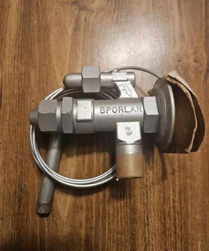 Sporlan GF 1/2 C Thermostatic Expansion Valve, 3/8" Inlet, 1/2" Outlet