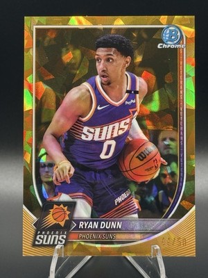 Topps Bowman Chrome 2024-25 Ryan Dunn Gold /50 #BCV-195 Phoenix Suns
