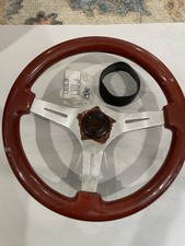 Grant Gt Classic Wood Steering Wheel - 3 Spoke Aluminum