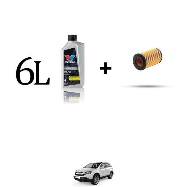 ÖLfilter Kit Und 6L FüR Honda CR-V III 2.2 103KW Ab 2007-image