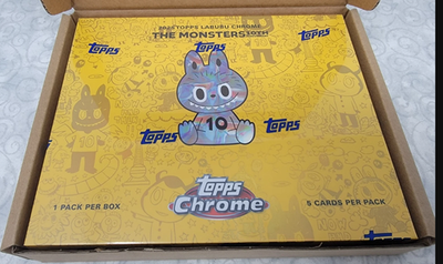 Topps Chrome 10周年記念ボックス ラブブ 5BOX 未開封 2025 Topps Labubu Chrome® 10th Anniversary - Hobby Box