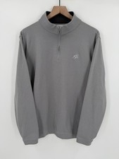 Peter Millar Golf Ardent Air Performance Quarter 1/4 Zip Pullover Gray Men s XL