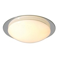 NäVe Led Deckenleuchte Palma Chrom Rund Ø30Cm 12W 840Lm Warmweiß Sternenhimmel