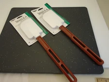 Vollrath Set (2) High Heat 500f Red Handl Kitchen Scrapers Rubber Spatulas 52023