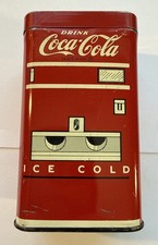 Vintage 1950's era metal Coca Cola Coke Machine Metal Bank
