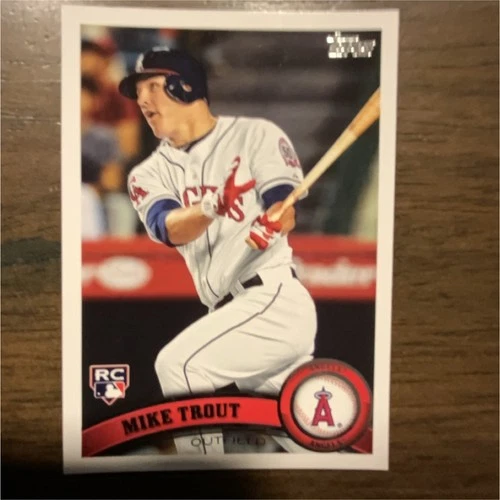 2011 Topps Update Series Mike Trout Rookie #US175 Los Angeles Angels