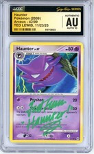 CGC Authentic Auto 10 Signed Ted Lewis Pokemon TCG Haunter 42/99 Arceus Regular on eBay