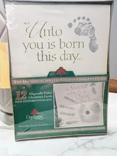 12CT Dayspring Elegantly Foiled Christmas Cards w/ Textured Envelopes- Religious