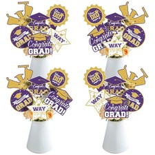 2026 Graduation Party Decorations - 24 Pcs Class of 2026 Congrats Grad Table ...