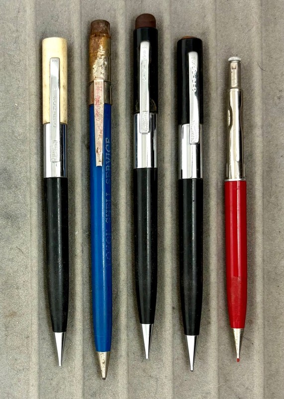 Vintage Scripto Mechanical Pencils, AS-IS untested condition, Scripto Lot JV_E