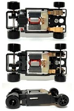 1pc NARROW BULLDOG SRT Super AFX Black Rim Chassis fits TOMY F-1 Bodies V. Fast