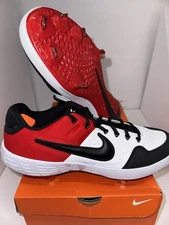New Men’s Nike Alpha Huarache Elite Metal Baseball Cleats Bred AJ8873-106 11.5