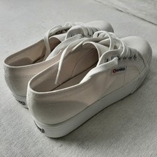 Superga 2750 Cotu Classic S0001L0-901 Size 7 Mens 8 1/2 Womens White Canvas Shoe