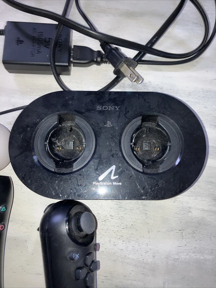PlayStation PS3 Move Bundle Motion Controller and Navigation Tested & Works - Image 3 of 4