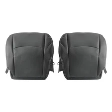  Driver & Passenger Bottom Perforated Leather Seat Cover Fit for 2009 2010 