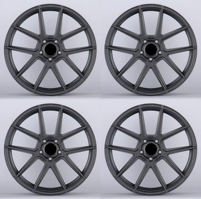 19'' Wheels Rims for BMW 328 330 335 Z4 TESLA MODEL S SATIN GUNMETAL 5x120 +35