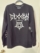 Dixxon Flannel Men's Large Black Long Sleeve Pentagram Crewneck Sweatshirt