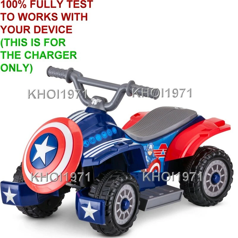 CARGADOR DE PARED ADAPTADOR DE AIRE ACONDICIONADO PARA KT1220WM MARVEL AVENGER CAPITÁN AMERICA QUAD paseo en Foto 3 de 4