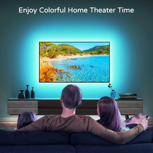 RGB LED Backlight for 70-85 Inch TVs - 18ft USB Strip Lights Enhance Viewing - 第 8/9 張圖片