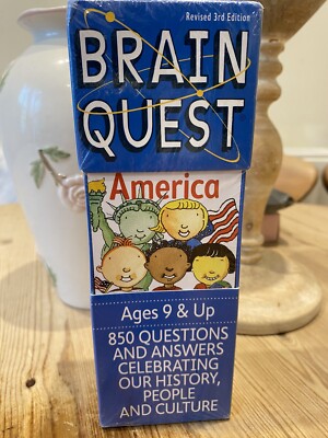 Brain Quest Amerika Quiz Lernen 850 Qs 9+ Selten USA   Brandneu Versiegelt...
