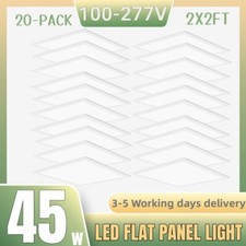 2x2 FT LED Drop Ceiling Lights Fixture 5000K 45W 24x24 inch LED Flat Panel Light