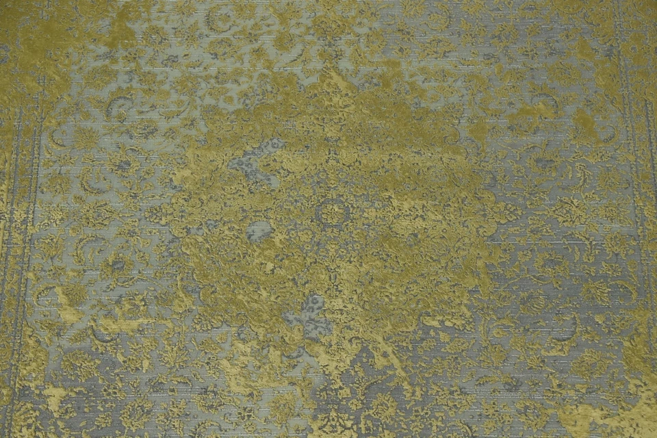 Silk Top Quality Transitional Turkish Multi Level Pile Rug Area Carpet 6'x9' - Image 4 of 4