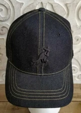 * WOW! KANGOL DARK DENIM FLEXFIT BASEBALL CAP HAT * 9672BC * NEW WITH TAGS *