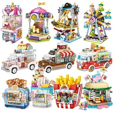 LOZ Mini Amusement Park Set Carnival Rides Ferris Wheel Street Building Blocks