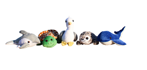 Shore Buddies Peluche Finn il Delfino Realizzato in Bottiglie di Plastica Riciclata Charity - Foto 3 di 4
