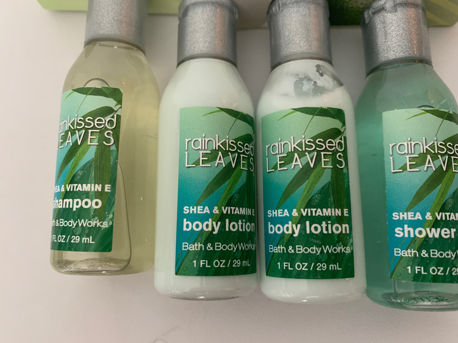 Bath & Body Works Travel Size Lotion Soap Shampoo Hotel White Citrus Rainkissed