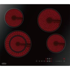 Belling CH602T 59cm 4 Burners Ceramic Hob Touch Control Black