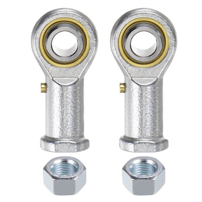 2pcs PHSB6 Female Rod End 3/8'' Bore and 3/8-24 Right Hand Thread with Jam Nut
