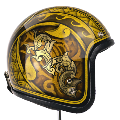 Vintage Metal Flake Airbrush Motorcycle Helmet (No. 341)  Retro Style, XL  | eBay