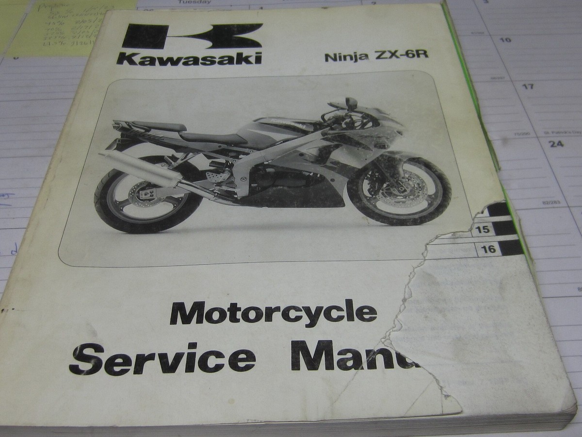 Kawasaki '98 Ninja ZX-6R ZX600G service manual | eBay