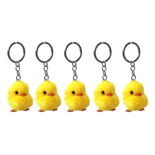 for Creative Car for Key Yellow Duck Keychain Soft Chick for Key - Picture 1 of 8