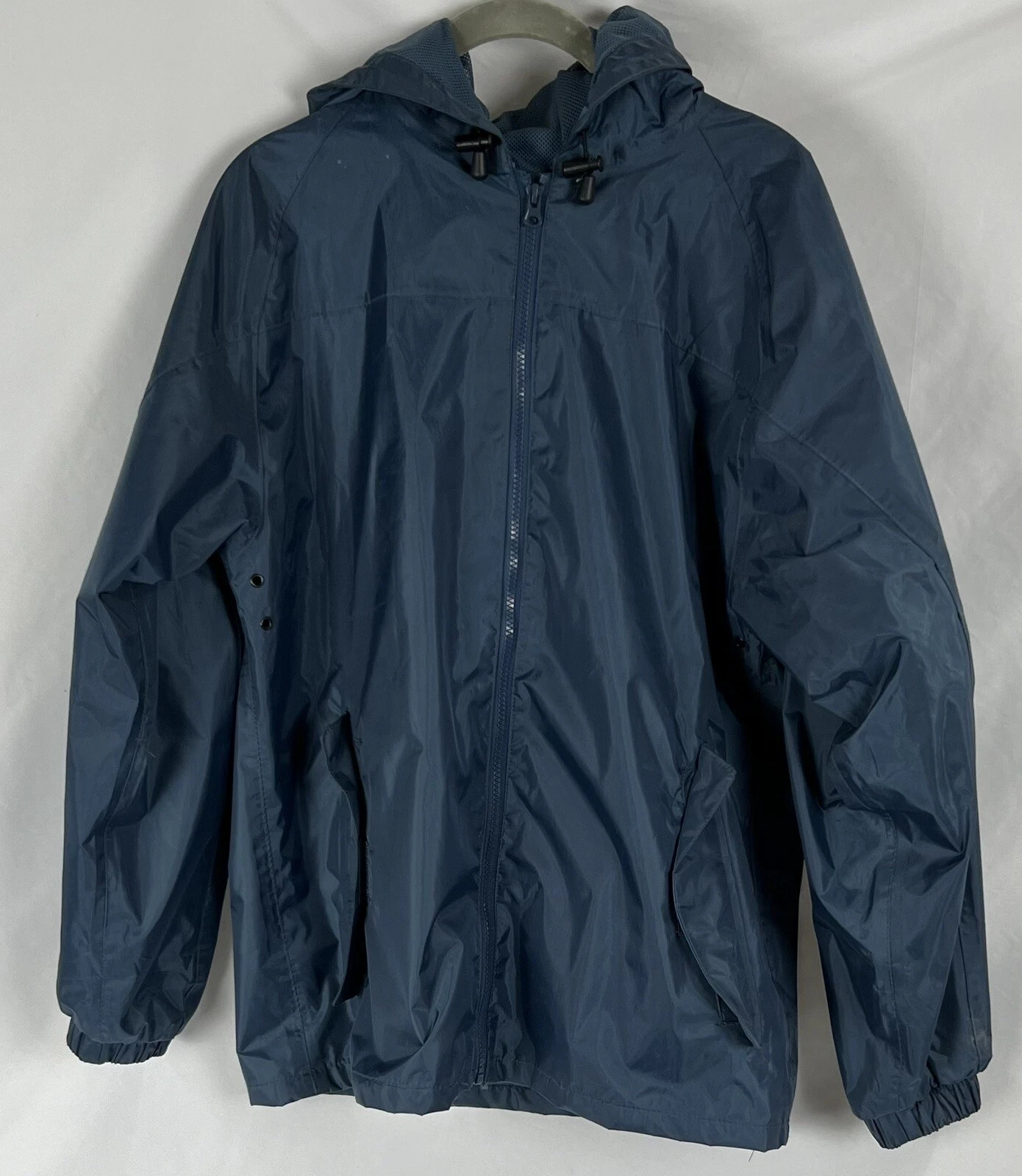 Men’s Vintage Viking B. T. Elements Rain jacket Blue Size Small NWOT