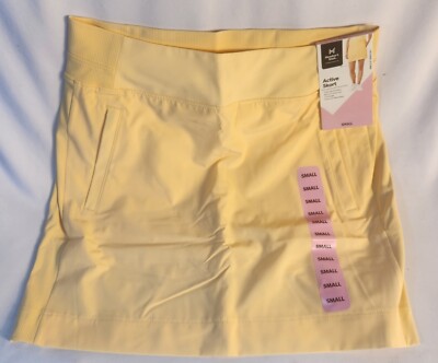 Skort Woven Member's Mark City Light Yellow Size Small
