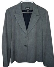 Rafaella Black Gray Blazer