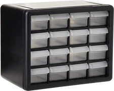 16 Drawers Plastic Parts Cabinet Hardware Organizer Craft Storage Container Bin