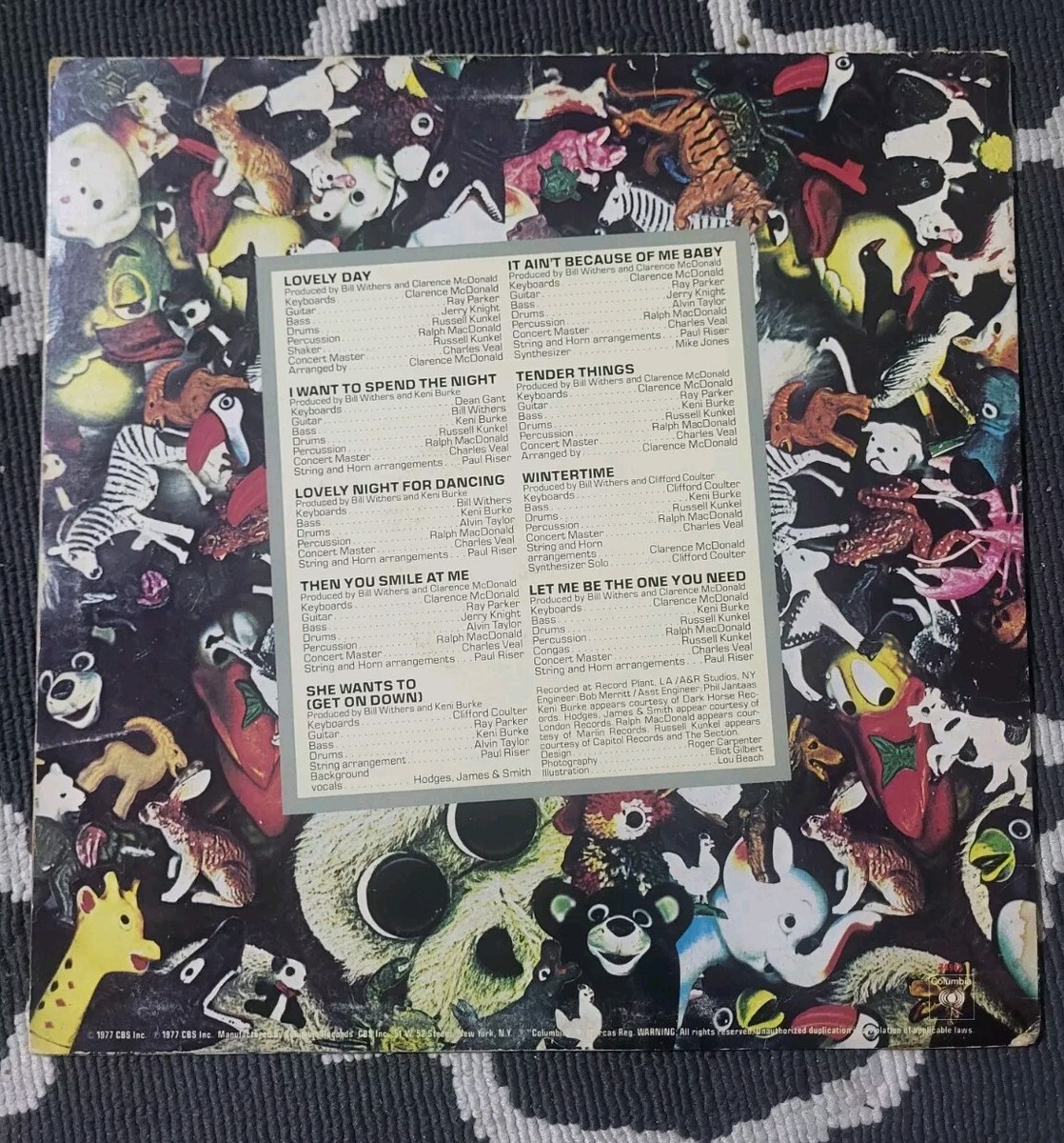BILL WITHERS MENAGERIE JC34903 COLUMBIA VINYL LP RECORD | eBay